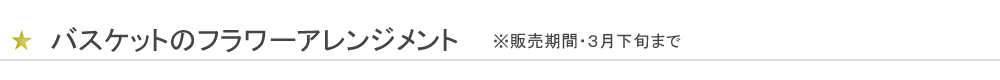 バスケットのアレンジメント