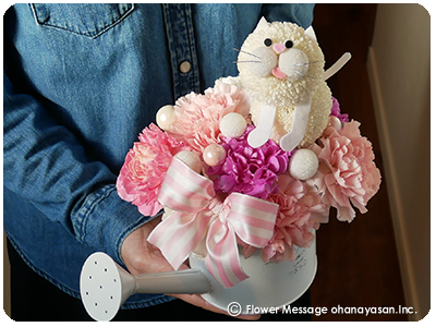 じょうろの花ネコぶちゃ・ハートフル