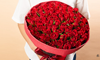 赤バラ100本花束