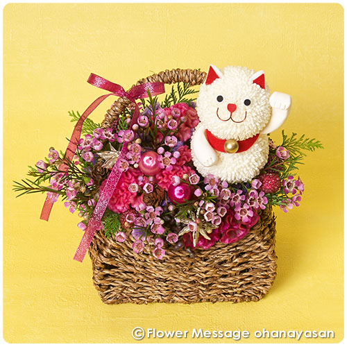 花の招き猫・秋