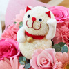 花の招き猫（梅）ピンク